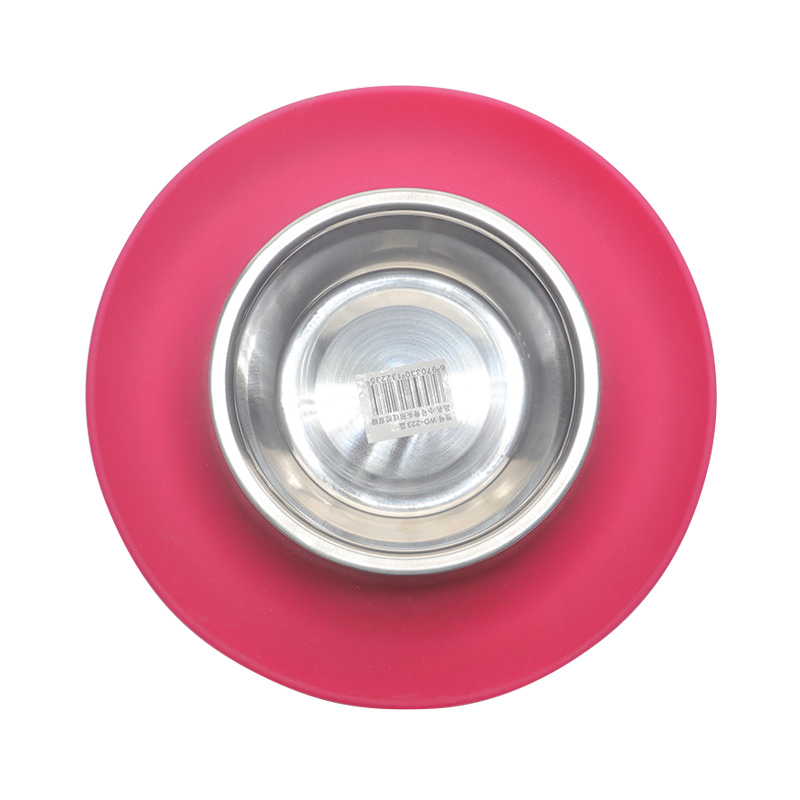 環(huán)保硅膠碗紅綠兩色，可供中小型寵物使用